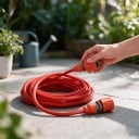 Wielofunkcyjny wąż ogrodowy 6 m Z podwójnymi szybkozłączkami Elastyczny wąż wodny z plastiku EVA Pomarańczowy Do mycia samochodu i czyszczenia 2