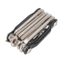 Wielofunkcyjny zestaw narzędzi rowerowych 11 w 1 Klucze Śrubokręty Przecinak do łańcucha Przenośne narzędzia aluminiowe Zestaw naprawczy do rowerów górskich i szosowych 9