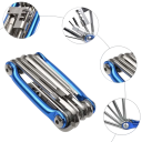 Wielofunkcyjny zestaw narzędzi rowerowych 11 w 1 Klucze Śrubokręty Przecinak do łańcucha Przenośne narzędzia aluminiowe Zestaw naprawczy do rowerów górskich i szosowych 4