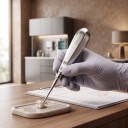 Wiertło dentystyczne i dźwignia z prostym końcem 3 mm ze stali nierdzewnej, srebrne, chirurgiczne narzędzie dentystyczne do ekstrakcji zębów w stomatologii 3