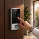 Wifi Access Lock with Code, Fingerprint and Face Recognition Tuya 132 x 70 x 23 mm RFID 125 kHz and 13.56 MHz Silver For Doors 6