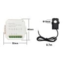 WiFi älykäs energiamittari Tuya Smart Life 80 A AC 110–240 V 2 kanavalla ja klemmarimonitorilla aurinkoenergian tuotantoa ja kulutusta varten 3