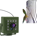 WiFi Camera for Birdhouse with Night Vision 2MP 1920P IR-CUT Audio IP Mini Camera with SD Card Support, Motion Detection and Mobile Control 3