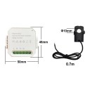 WiFi chytrý měřič energie Tuya Smart Life 80 A AC 110–240 V se 2 kanály a klešťovým monitorem pro solární výrobu a spotřebu 3