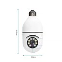 WiFi IP säkerhetskamera för E27-sockel med nattseende 3MP HD vit kamera för hemövervakning och fjärrövervakning via mobil 5