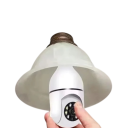 WiFi IP Sicherheitskamera für E27-Fassung mit Nachtsicht 3MP HD weiße Kamera für die Hausüberwachung und Fernüberwachung über Mobiltelefon 3