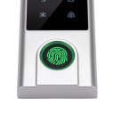 Wifi Lock with Code, Fingerprint Reader and Face Recognition VF3 Tuya App Backlit Keyboard Silver for Entrance Doors 4