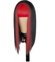 Wig with Coloured Fringe 2