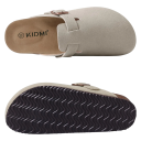 Wildleder-Kork-Hausschuhe mit anatomischer Innensohle und Fußgewölbeunterstützung. Hausschuhe für Damen und Herren. Ergonomische, weiche Schuhe für den Alltag. 3
