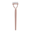Wimperscheider met metalen tanden 12,8 x 2,6 x 1,6 cm Wimperkam van roestvrij staal Mascaraborstel ABS make-uptool Voor rechte en gekrulde wimpers 3
