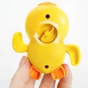 Wind-up Bath Toy Yellow Duck Swimming Toy without Batteries for Children for Pool or Bath 3