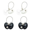 Window Security Lock with Cable Key Lockable Window Opening Limiter Metal Design Set of 4 with Accessories 2