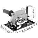 Winkelmaschinen-Umrüstsatz auf Schneidemaschine 125 mm Schwarzer Deckel mit Staubabsaugung Führungsschiene mit Griff Komplettset 2