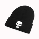 Winter Beanie with Skull Print 3