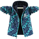 Winter Boys' Hooded Jacket Warm Quilted Zip Jacket with Zip Pockets Comfortable Material Autumn and Winter Clothing 3