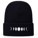 Winter Hat with Moon Print 2