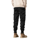 Winter heren cargobroek Warme broek met fleecevoering Meerdere zakken Outdoor werkbroek Comfortabele vrijetijdsbroek 2