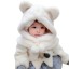 Winter-Plüschmütze und Halstuch für Kinder J868 1