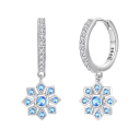 Winter Snowflake Earrings 925 Sterling Silver for Women Women's Silver Jewellery Birthday, Christmas Gifts Magical Snowflakes 1
