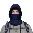 Winterhaube mit Maske Kopfumfang 55–60 cm 10 x 10 x 24 cm Warmer Schutz für Kopf, Gesicht und Hals Polyesterhaube für den Winter 6