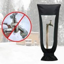 Winterisolierhaube für Außenwasserhahn 19 x 50 cm Schwarz Extra Schutz gegen Frost, Wind und Regen 4