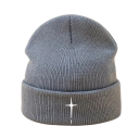 Winterstrickmütze Beanie 56 - 60 cm Bestickte Acryl-Unisex-Mütze Hip Hop Streetwear Stylische warme Mütze für Männer und Frauen Skimütze 7