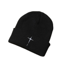 Winterstrickmütze Beanie 56 - 60 cm Bestickte Acryl-Unisex-Mütze Hip Hop Streetwear Stylische warme Mütze für Männer und Frauen Skimütze 4