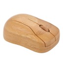 Wireless Bamboo Mouse for Laptop and Computer USB Receiver 2.4 GHz Range 10 m Resolution 1600 DPI Powered by 2x AAA Dimensions 91 x 55 x 26 mm 6