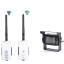 Wireless Camera for Lorries and Buses Transmitter and Receiver 2.4 GHz Range up to 200 m Field of View 120° CCD Sensor Voltage 12 to 24 V RCA Output 2