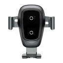 Wireless Car Charger with Mobile Phone Holder Qi Standard Power 10 W ABS and Aluminium Alloy 11.3 x 10.3 x 9.8 cm Micro USB 3