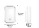 Wireless Doorbell 150 m RF433 No Battery Self-Charging Button IP44 38 Melodies EU Plug 2
