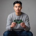 Wireless Game Controller for PS4 and PS3 with Bluetooth Connection and Touch Panel in Green for PC Android Phone and Android TV 3