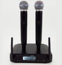 Wireless Handheld Microphones 2 pcs with Receiver Dynamic Principle and Cardioid Characteristic For Singing and Speech Volume Control 1