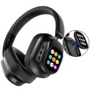 Wireless Headphones Active Noise Cancellation Touch Control LED Display Adjustable Folding Headphones 2