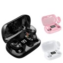 Wireless In-Ear Headphones with Charging Case and Display Bluetooth 5.0 Range 10 m Call and Volume Control Voice Assistant 4