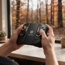 Wireless Joypad for Nintendo Switch 2 11.67 x 6.12 x 5.22 cm with 9 RGB Backlighting Modes and 600 mAh Battery Black with Rechargeable Centre Piece 3