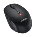 Wireless Mouse with Bluetooth and 2.4 GHz USB Receiver for Computer and Laptop Resolution 2400 DPI 6 Buttons Powered by 1x AA Battery 3