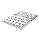 Wireless Numeric Keypad with USB Hub 2x USB 3.0 and USB-C Arrow Keys and Navigation Keys Battery 110 mAh Aluminium Alloy and ABS 1