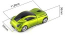 Wireless Optical Mouse in the Shape of a Sports Car with LED Lights for Computer and Laptop USB Receiver 2.4 GHz Resolution 1600 DPI Range 10 m 5