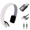 Wireless Over-Ear Headphones with Bluetooth Adapter and Built-in Microphone Bluetooth 5.0 Music Playback Control 400 mAh Battery 3