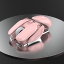 Wireless Rechargeable Mouse for Computer Futuristic Design Built-in 500 mAh Battery Resolution 1600 DPI Range 10 m USB Receiver 2.4 GHz 2