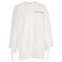 Witte losse sweater voor dames 1