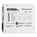 Witte PC voeding SFX 600 W volledig modulair met +12 V tak 50 A en LLC en DC-DC aansluiting met een ingang van 100–240 V voor gaming mini-ITX computer 6