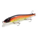 Wobbler Minnow 11,5 cm 14 g schwimmend mit 3D Augen und drei Drillinge Kunststoffkörper mit Schaufel Für Hecht, Zander und Barsch 9