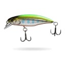 Wobbler minnow plongeant 5,2 cm 4,5 g Petit jerkbait avec système de transfert de poids et yeux 3D Deux hameçons triples Pour la pêche 10