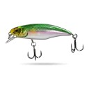 Wobbler minnow plongeant 5,2 cm 4,5 g Petit jerkbait avec système de transfert de poids et yeux 3D Deux hameçons triples Pour la pêche 13