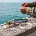 Wobbler submerso minnow 8 cm 8,5 g Jerkbait com sistema magnético de transferência de peso e olhos 3D Dois anzóis triplos Para pesca 10