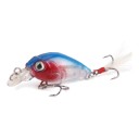 Wobler crankbait 4,5 cm 3,5 g 3D szemekkel és két hármas horoggal 18