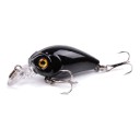 Wobler crankbait 4,5 cm 3,5 g con occhi 3D e due ami tripli Corpo rigido in plastica con paletta Per persici, trote e scardole 6