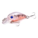 Wobler crankbait 4,5 cm 3,5 g con occhi 3D e due ami tripli Corpo rigido in plastica con paletta Per persici, trote e scardole 19